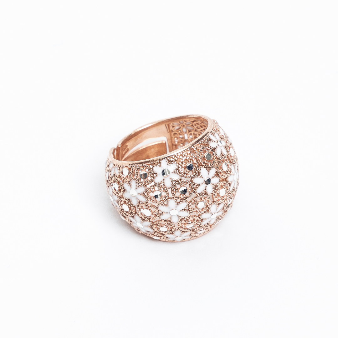 ANELLO IN ARGENTO "GOLD CRUSH"