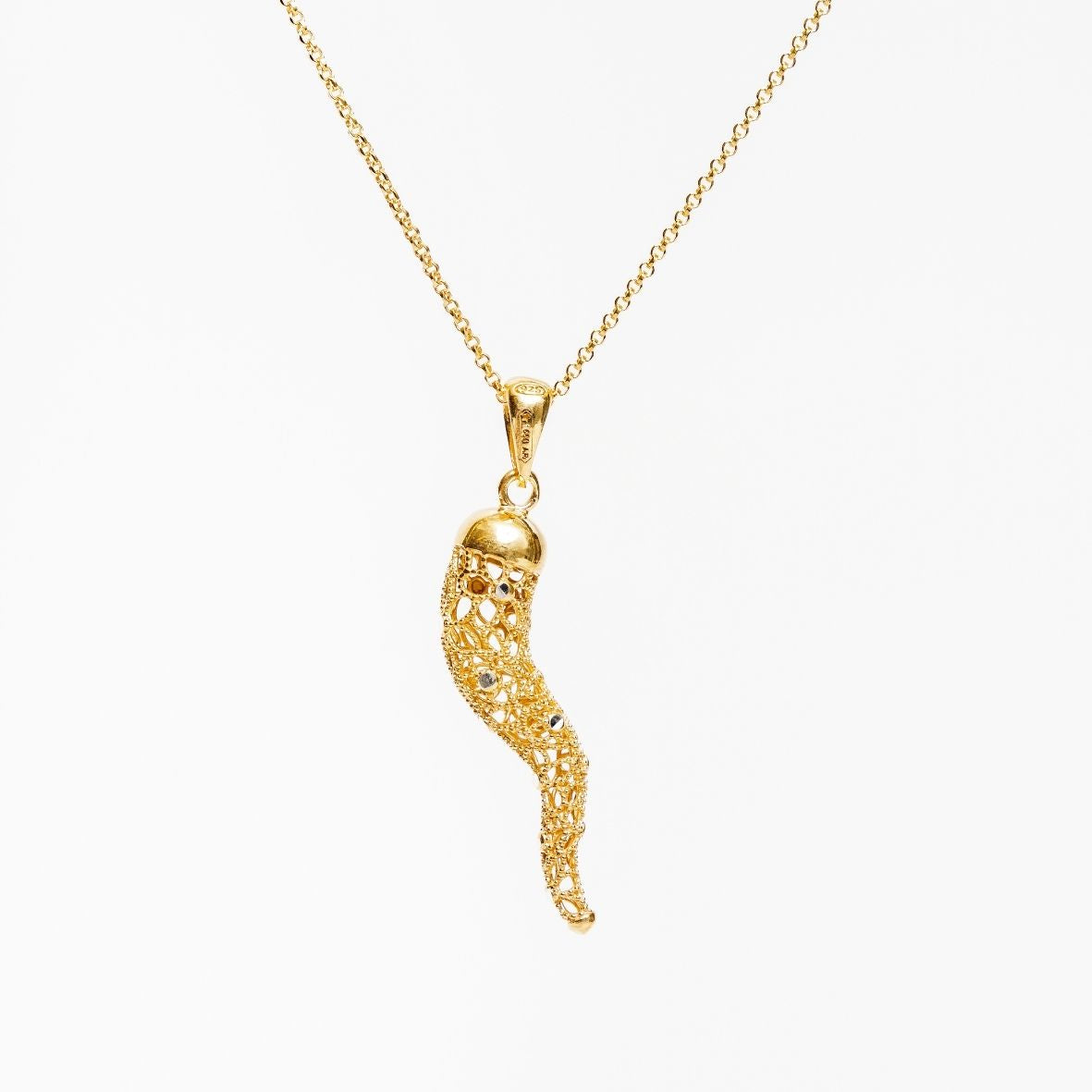 COLLANA CORNETTO IN ARGENTO "DON'T HEX ME"