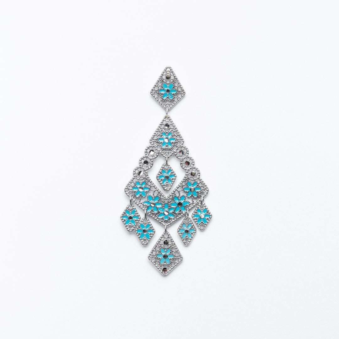 ORECCHINI IN ARGENTO PENDENTI BOHEMIAN