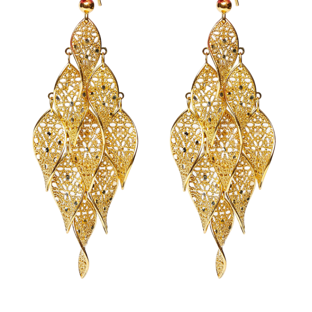 ORECCHINI MULTIFOGLIA IN ARGENTO "WILD CLASSY"