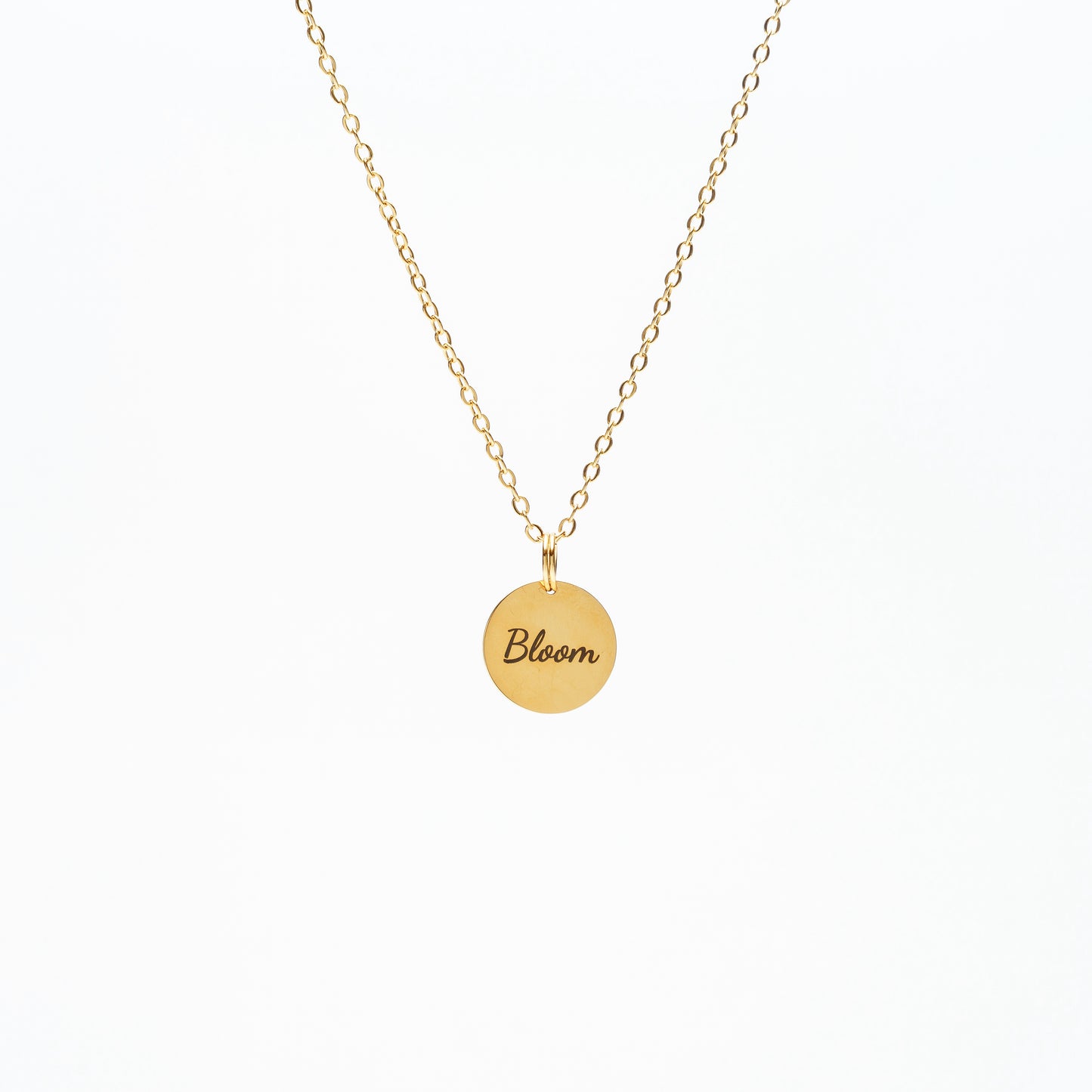 Collana in acciaio con ciondolo personalizzabile
