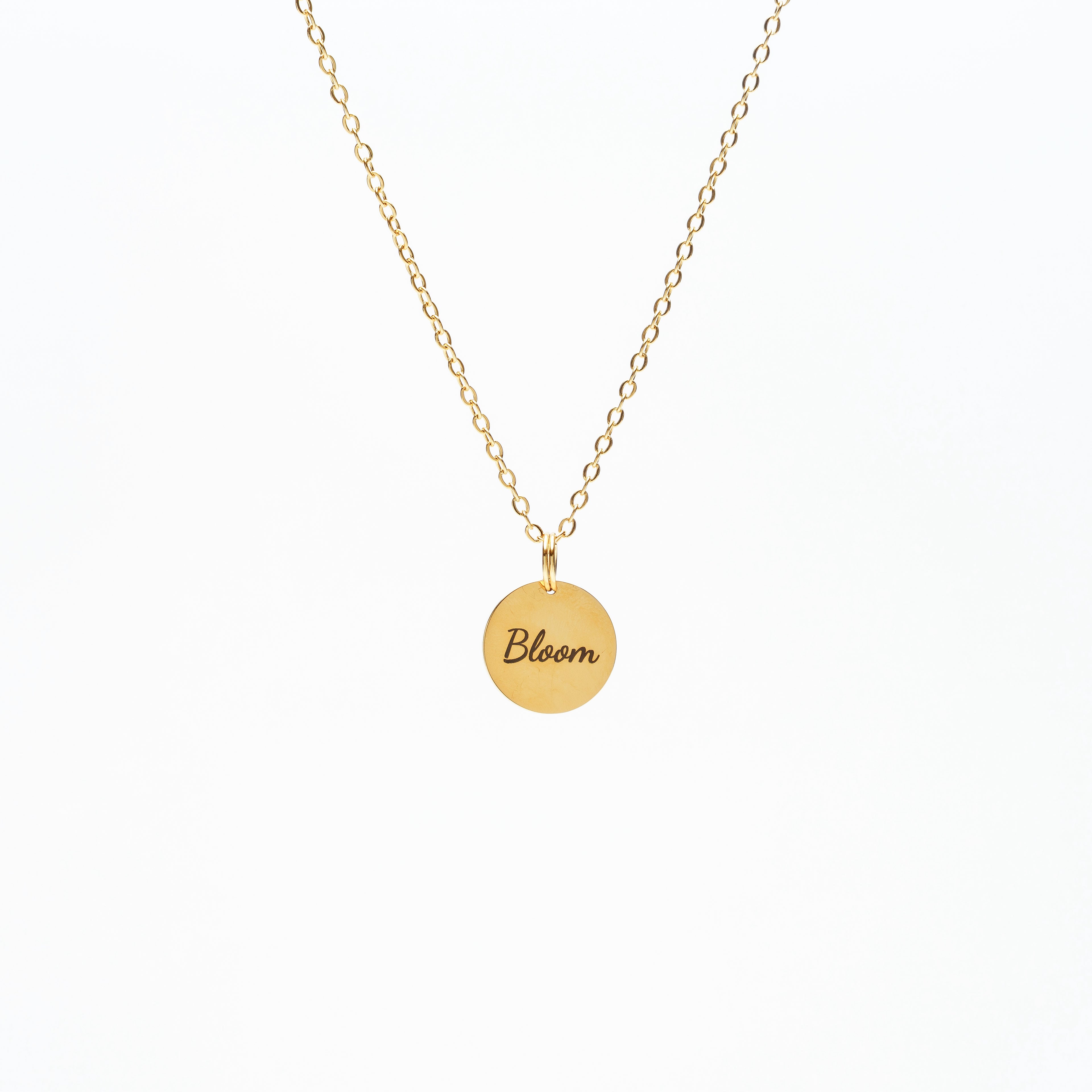 Collana in acciaio con ciondolo personalizzabile