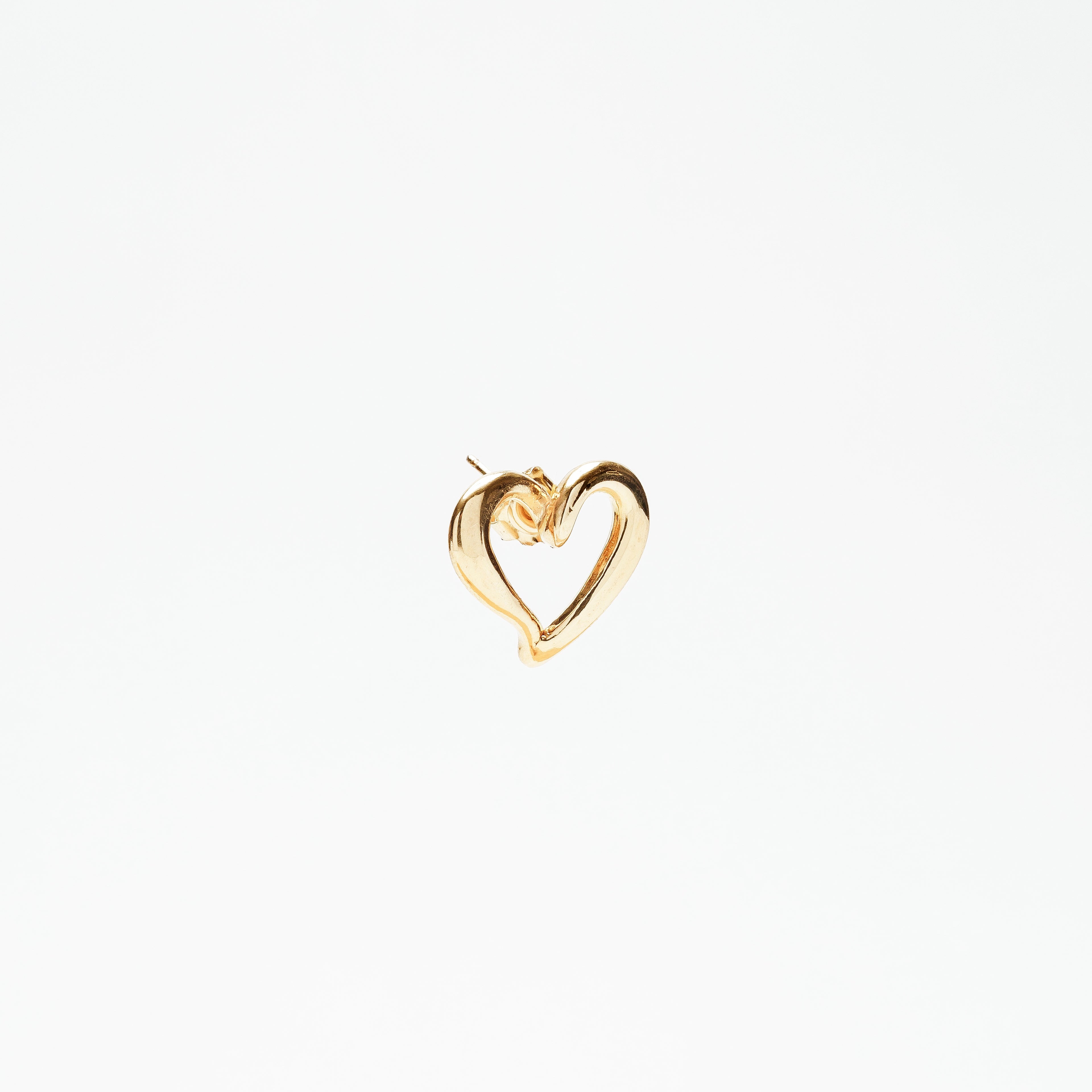 ORECCHINI CUORE MINIMAL IN ARGENTO 925