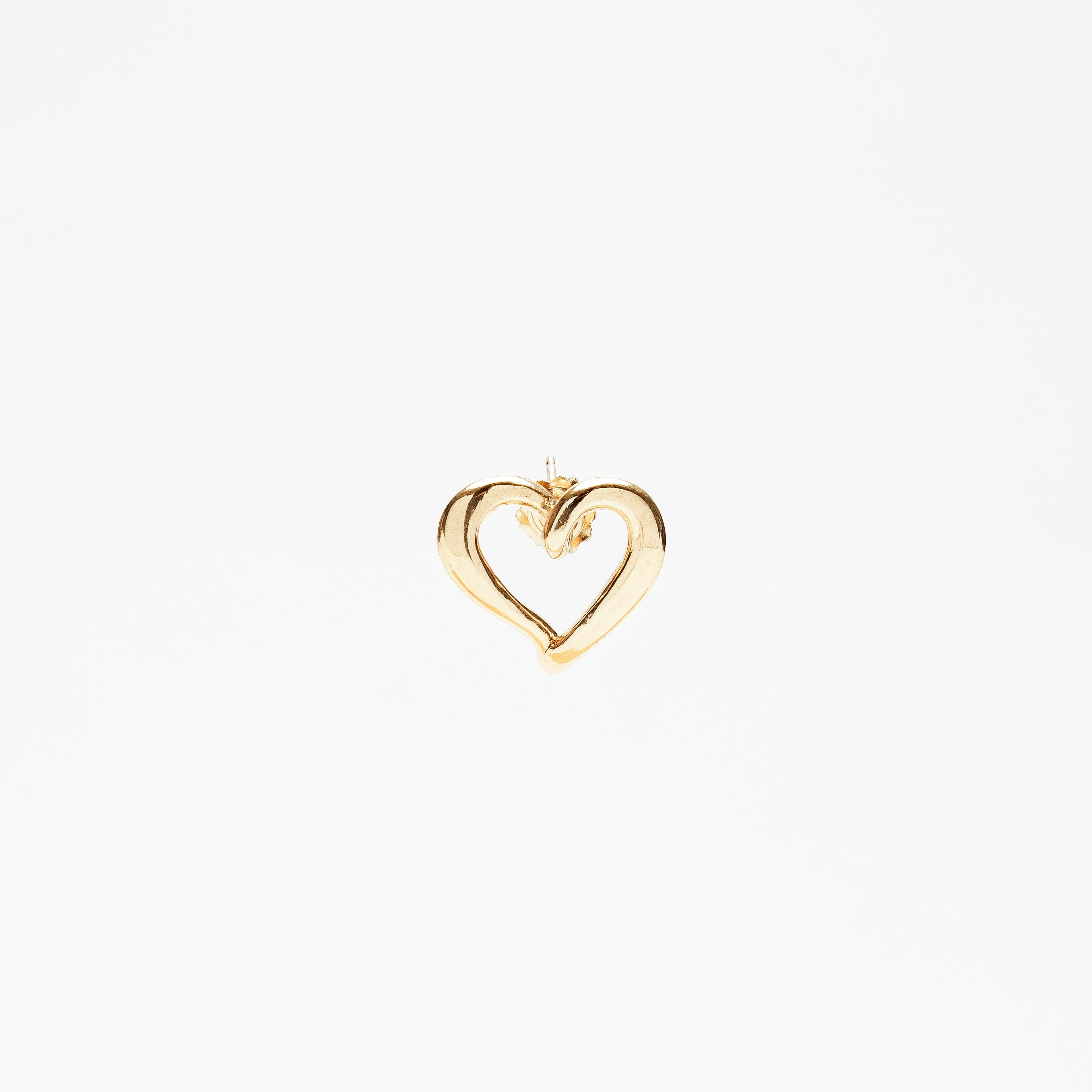 ORECCHINI CUORE MINIMAL IN ARGENTO 925