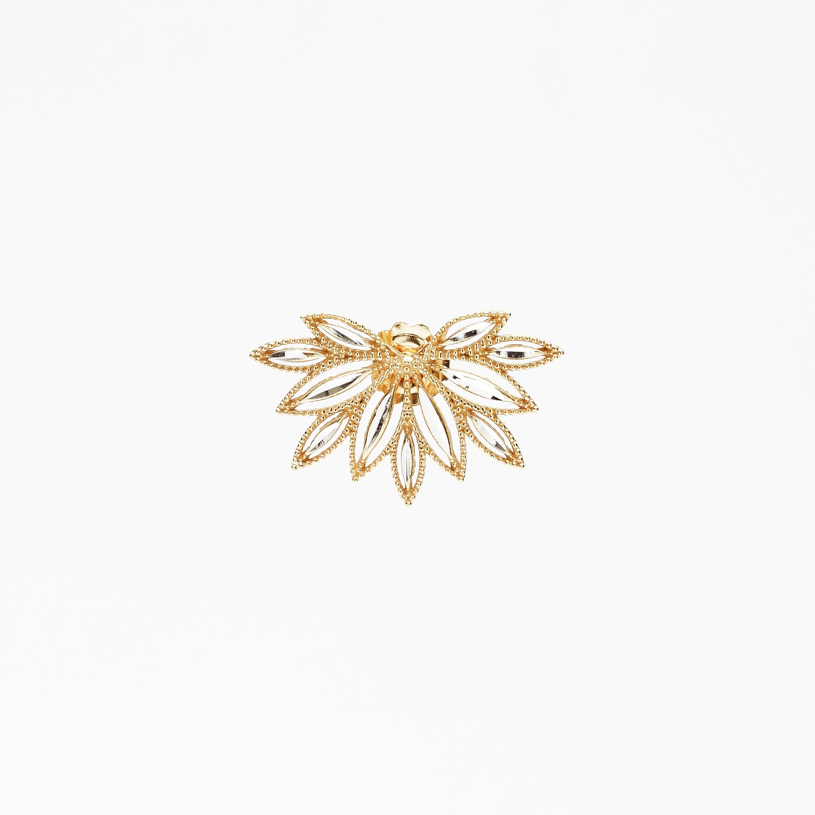 ORECCHINO MEZZO FIORE IN ARGENTO 925