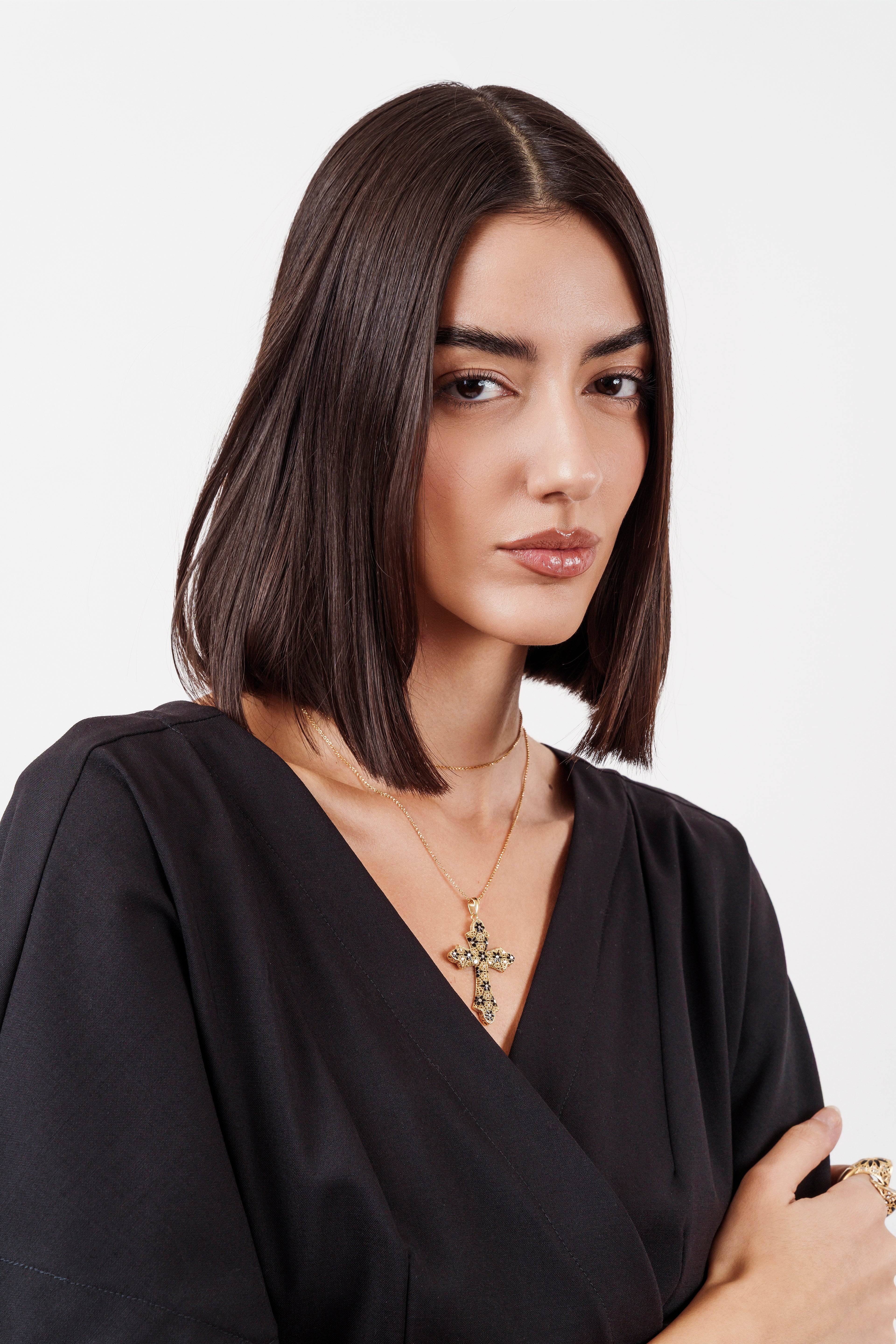 COLLANA CROSS MEDIUM IN ARGENTO