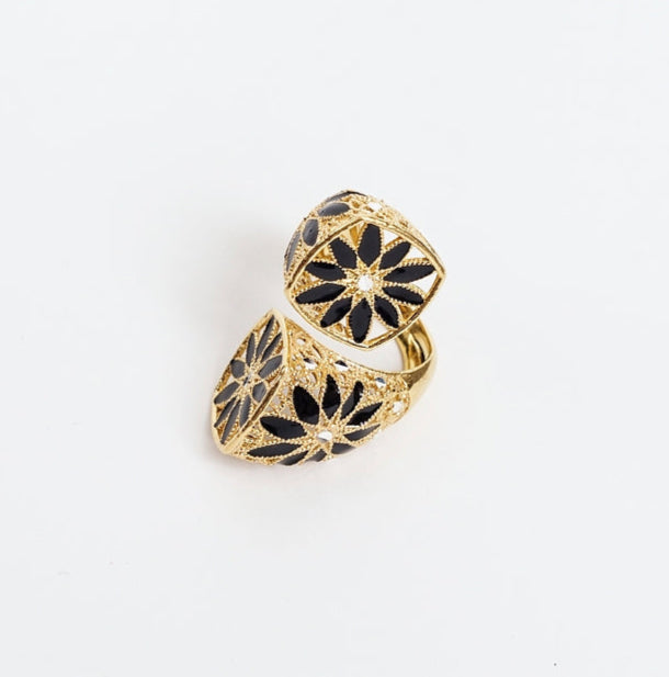 ANELLO REGOLABILE DAISY LARGE IN ARGENTO