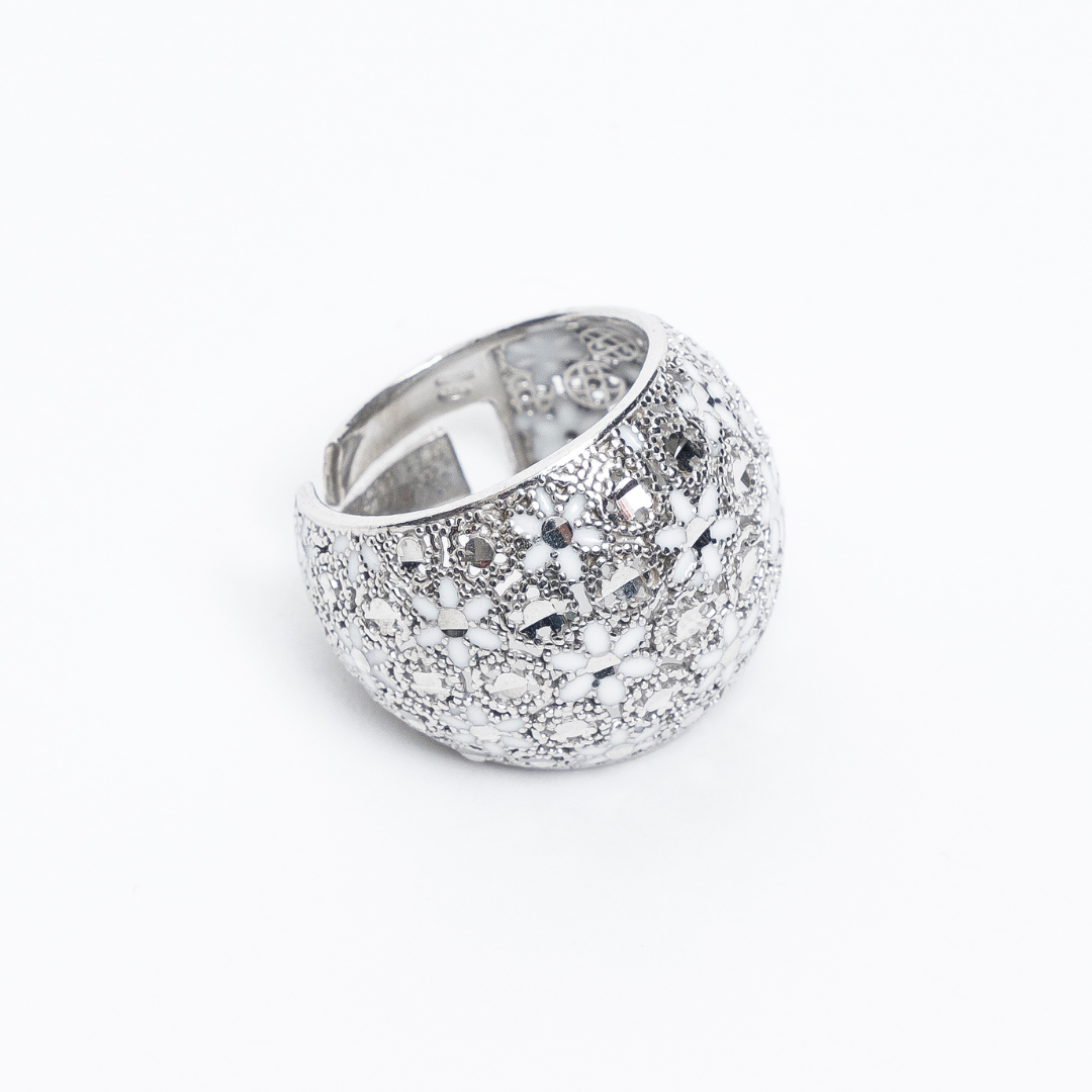 ANELLO IN ARGENTO "GOLD CRUSH"