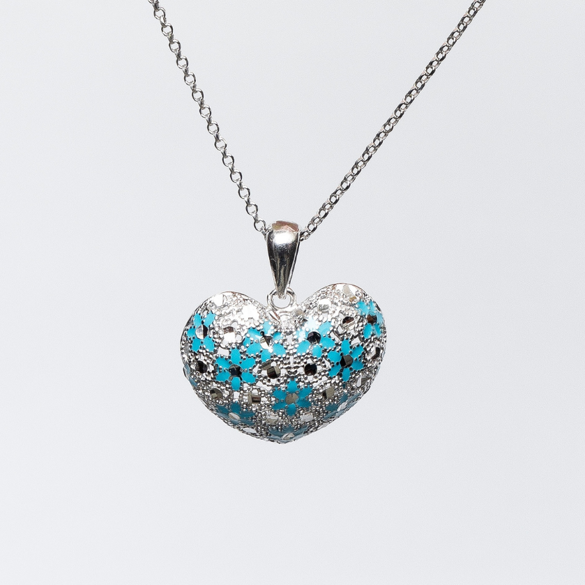 COLLANA CUORE IN ARGENTO "CUORE GROSSO"