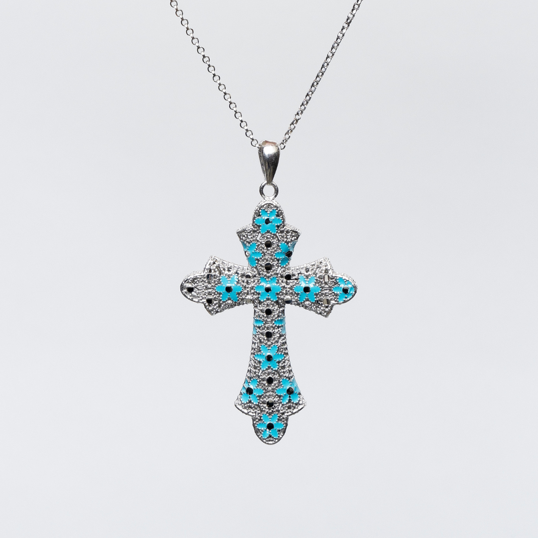COLLANA CROSS MEDIUM IN ARGENTO