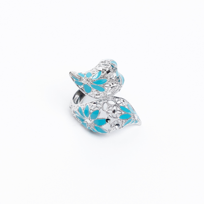 ANELLO REGOLABILE IN ARGENTO "KINDA KISS"