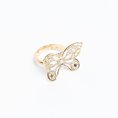 ANELLO FARFALLA REGOLABILE IN ARGENTO "JUST WING ME"