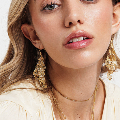 ORECCHINI MULTIFOGLIA IN ARGENTO "WILD CLASSY"