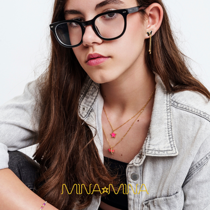 925 Silver Glitter Star Necklace