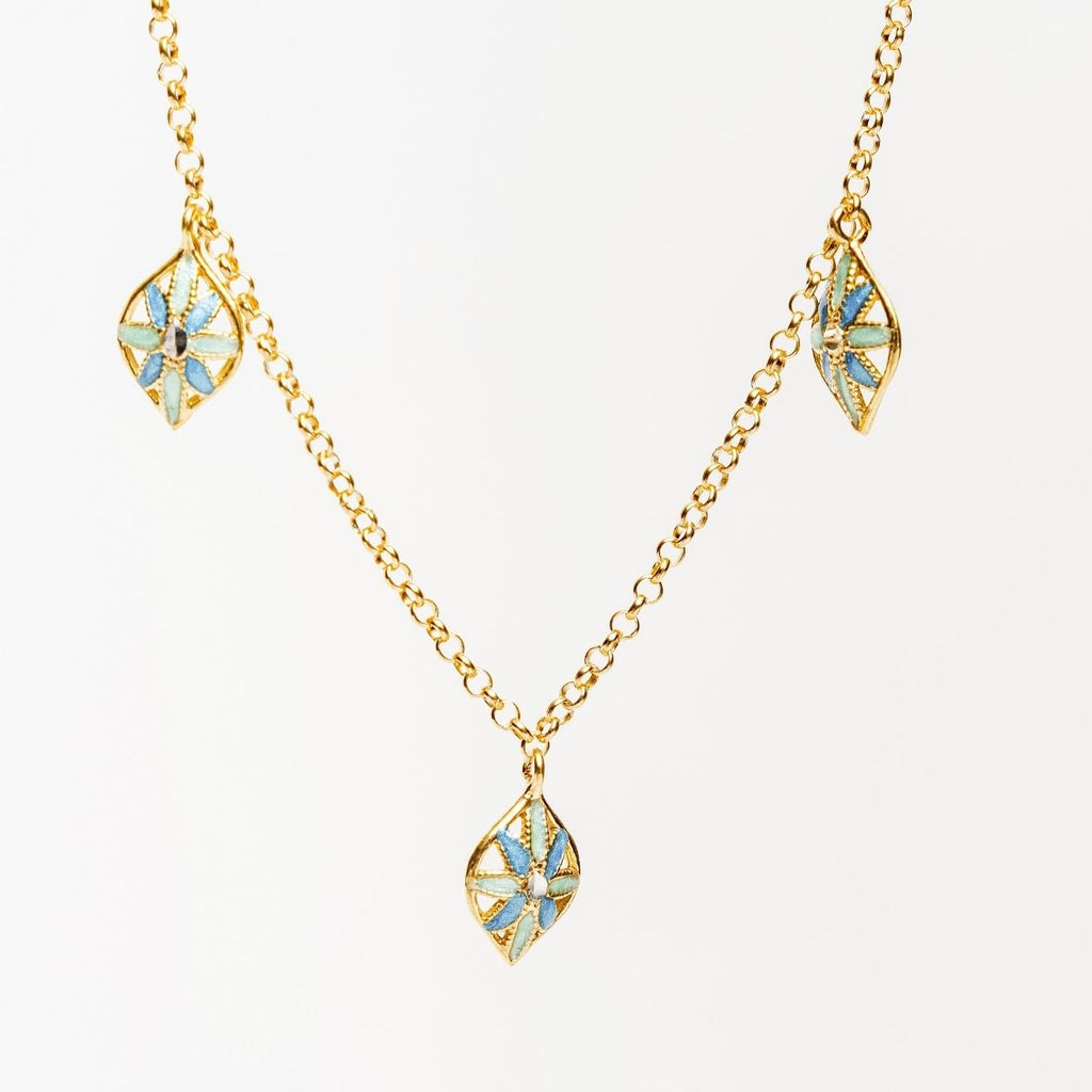 COLLANA IN ARGENTO MULTIFOGLIE "LEAF ME"