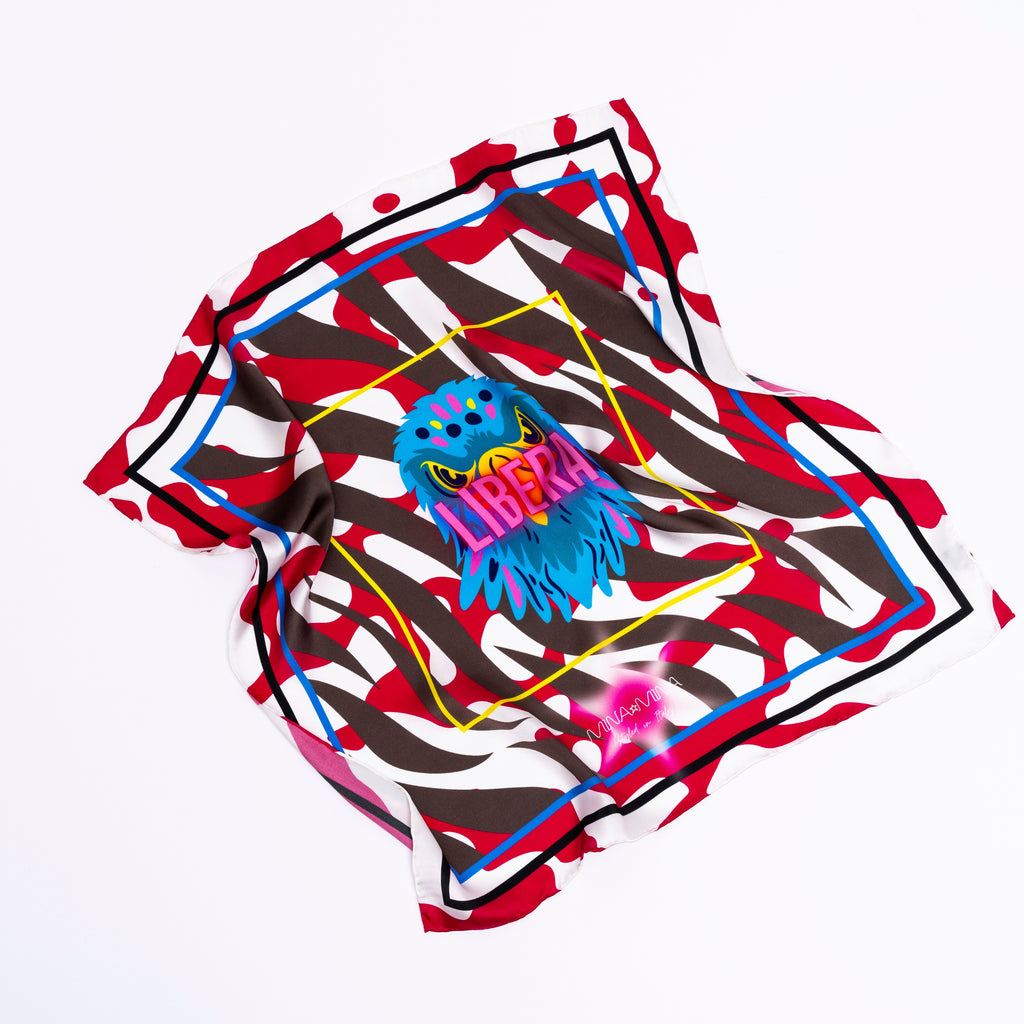 L'AQUILA LIBERA - Foulard 100% Seta