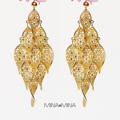 ORECCHINI MULTIFOGLIA IN ARGENTO "WILD CLASSY"