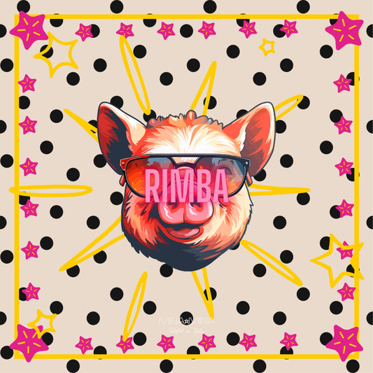 The RIMBA Pig - 100% Silk Scarf