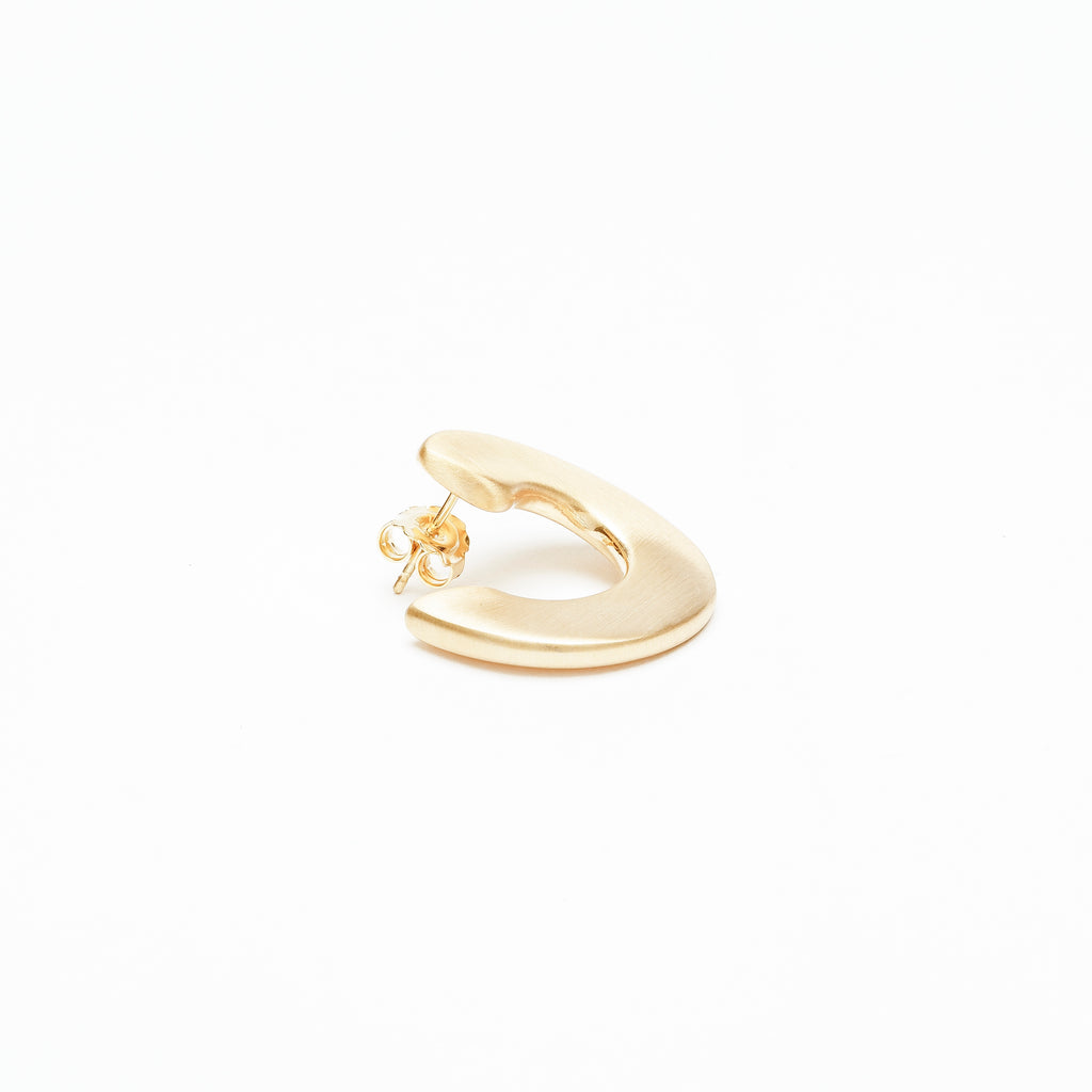 ORECCHINI CERCHIO SATINATO IN ARGENTO 925