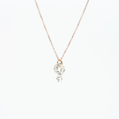 GIRLS Collana con ciondolo in cristallo simbolo femminile
