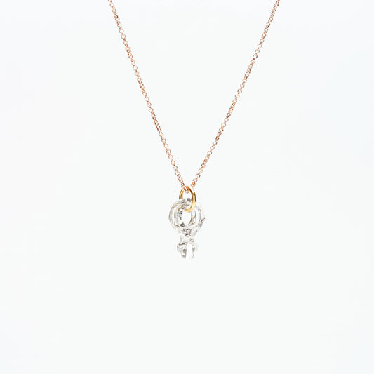 GIRLS Collana con ciondolo in cristallo simbolo femminile