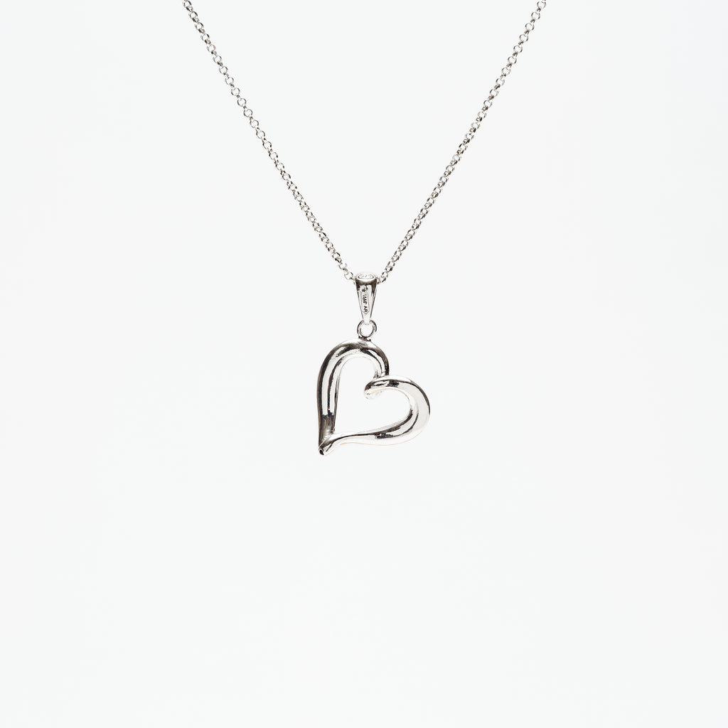 COLLANA CUORE MINIMAL IN ARGENTO 925