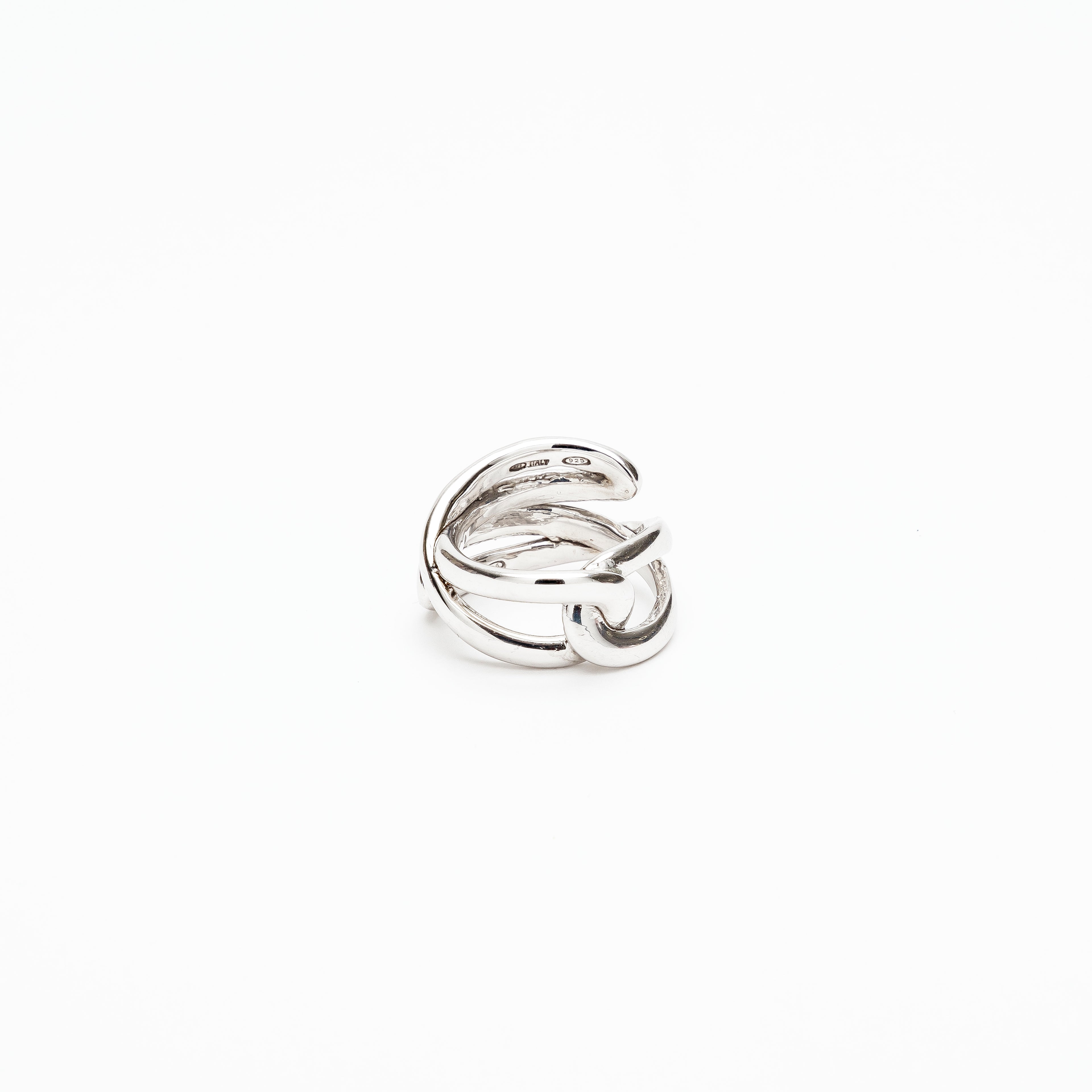 ANELLO CATENA IN ARGENTO 925