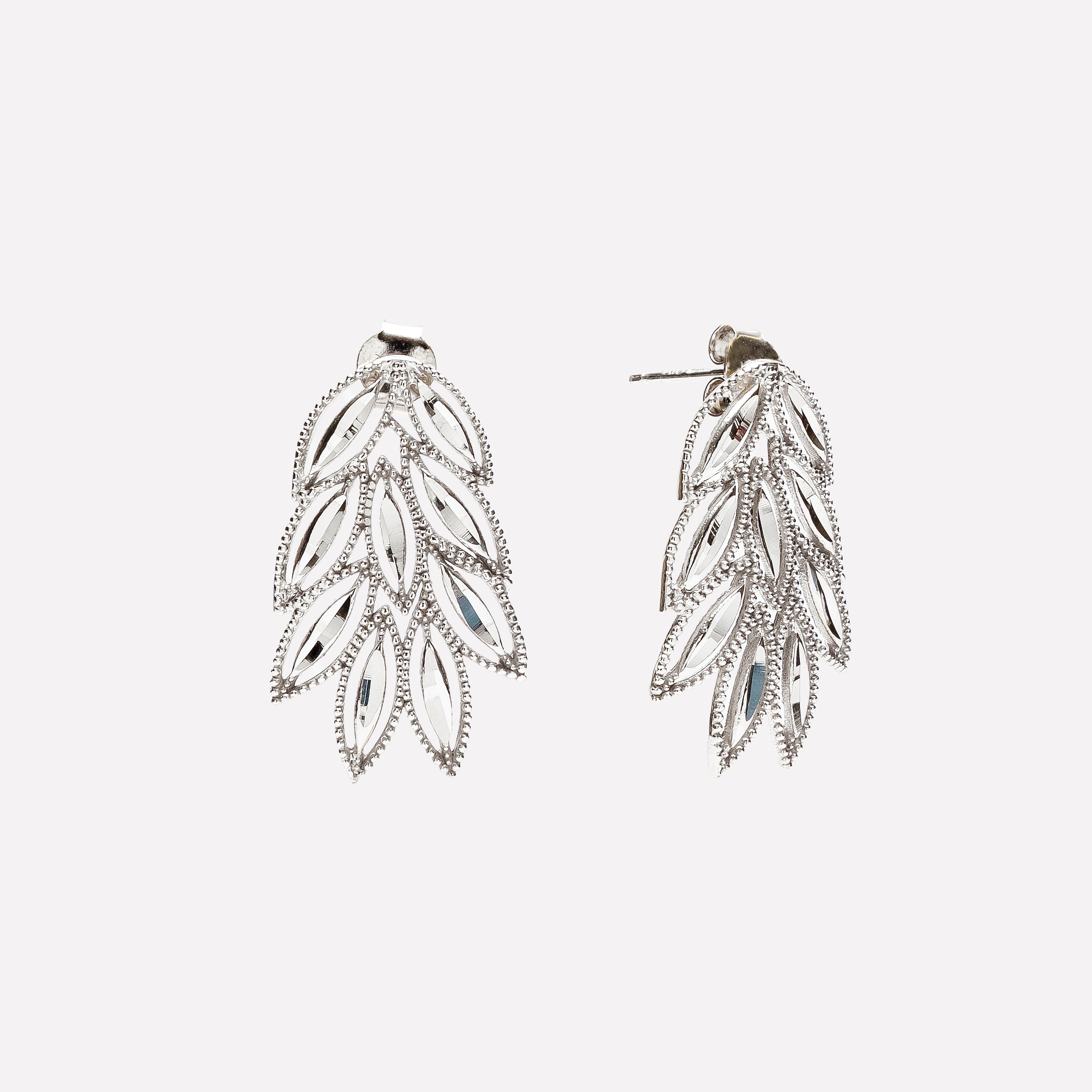 ORECCHINI LOBO SPIGA FILIGRANA ARGENTO 925