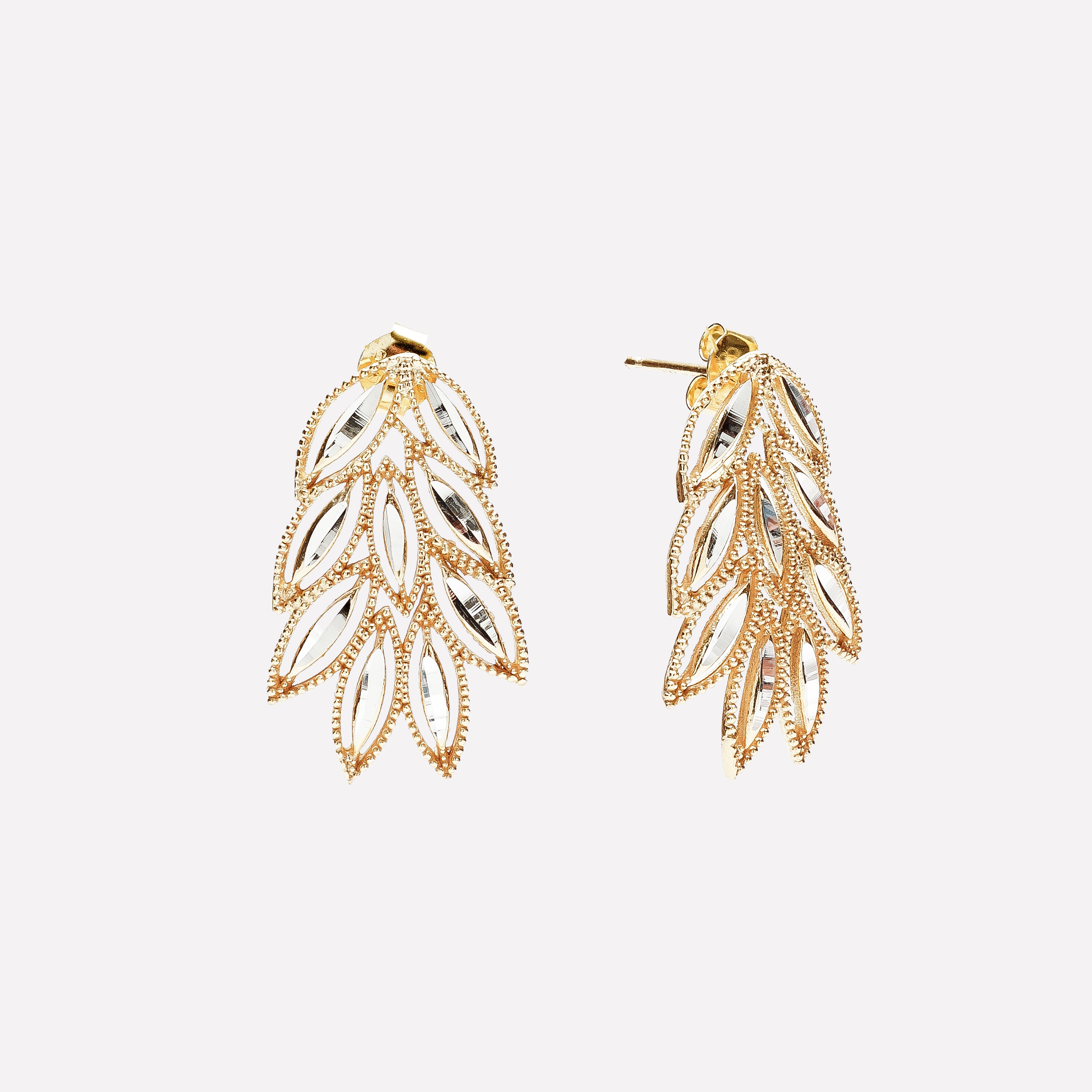 ORECCHINI LOBO SPIGA FILIGRANA ARGENTO 925