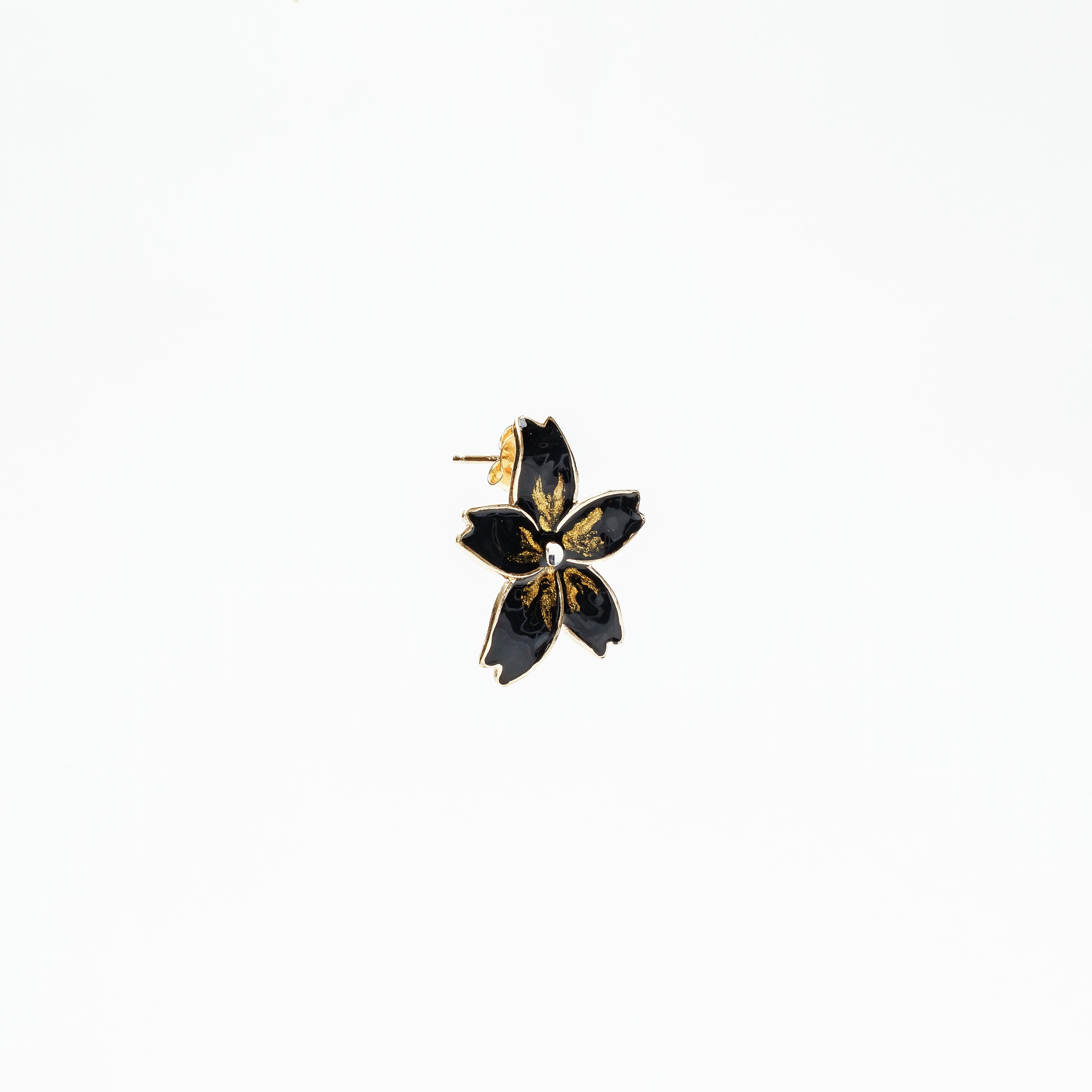 ORECCHINI FIORE SMALTATO IN ARGENTO 925