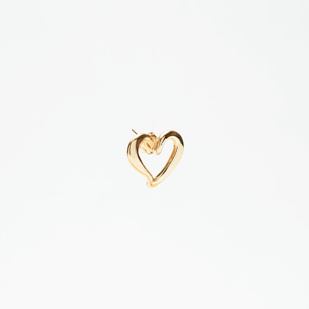 ORECCHINI CUORE MINIMAL IN ARGENTO 925