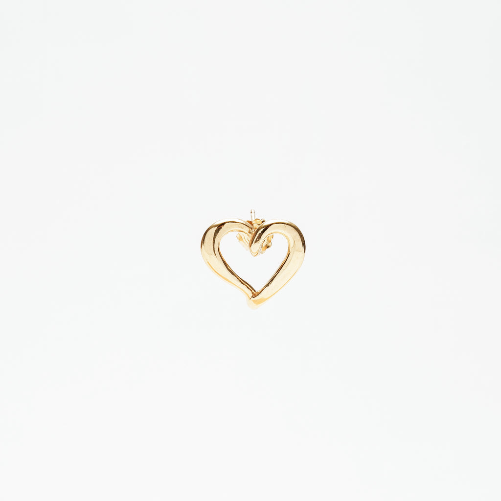 ORECCHINI CUORE MINIMAL IN ARGENTO 925