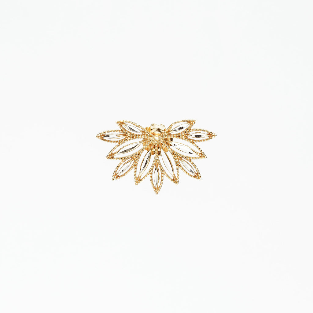 ORECCHINO MEZZO FIORE IN ARGENTO 925