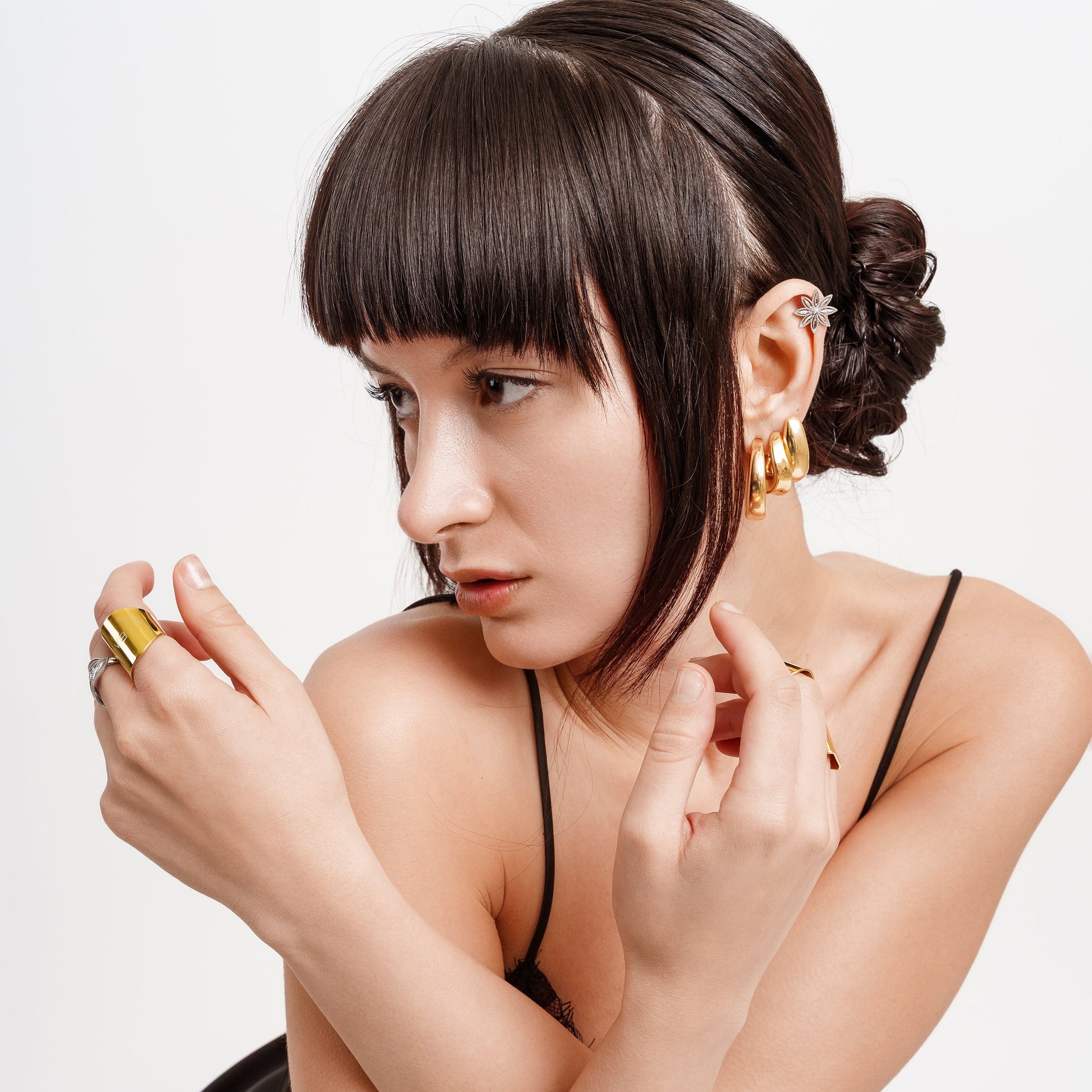 ORECCHINI VIRGOLA ARGENTO 925