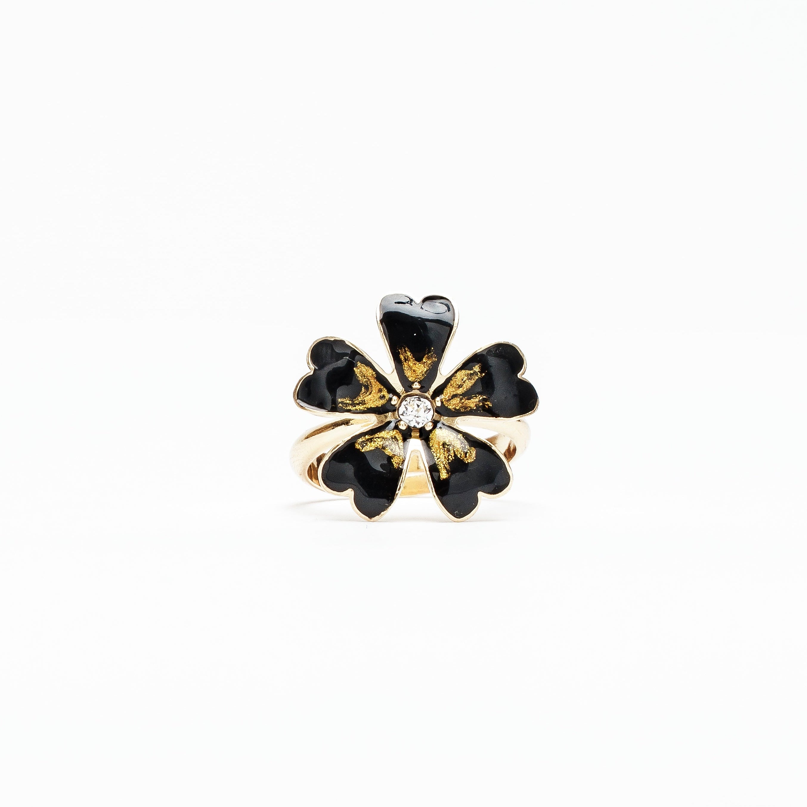 ANELLO PETALO CUORE IN ARGENTO 925