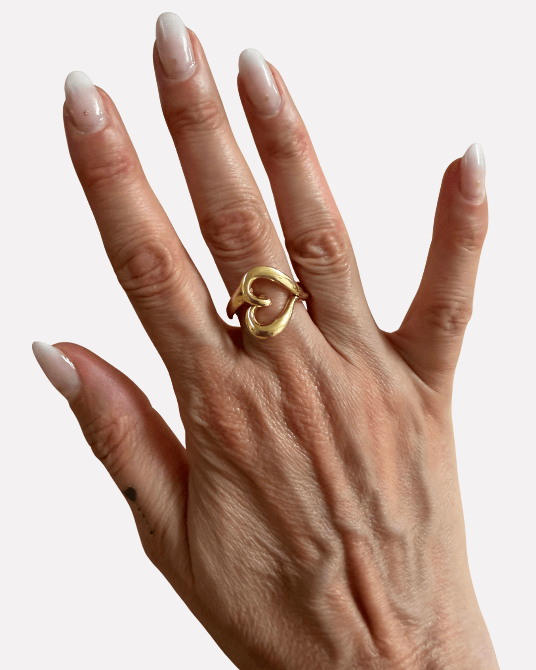 ANELLO CUORE MINIMAL REGOLABILE ARGENTO 925 - MINA MINA