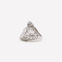 ANELLO DOPPIO CUORE REGOLABILE FILIGRANA ARGENTO 925 - MINA MINA