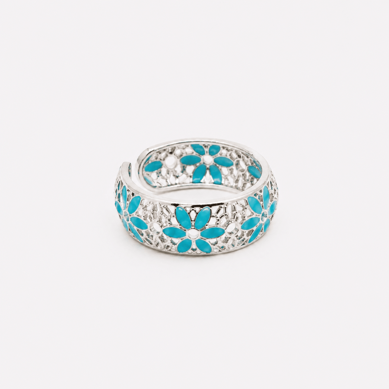 ANELLO FASCIA LARGA REGOLABILE FILIGRANA ARGENTO 925 - MINA MINA