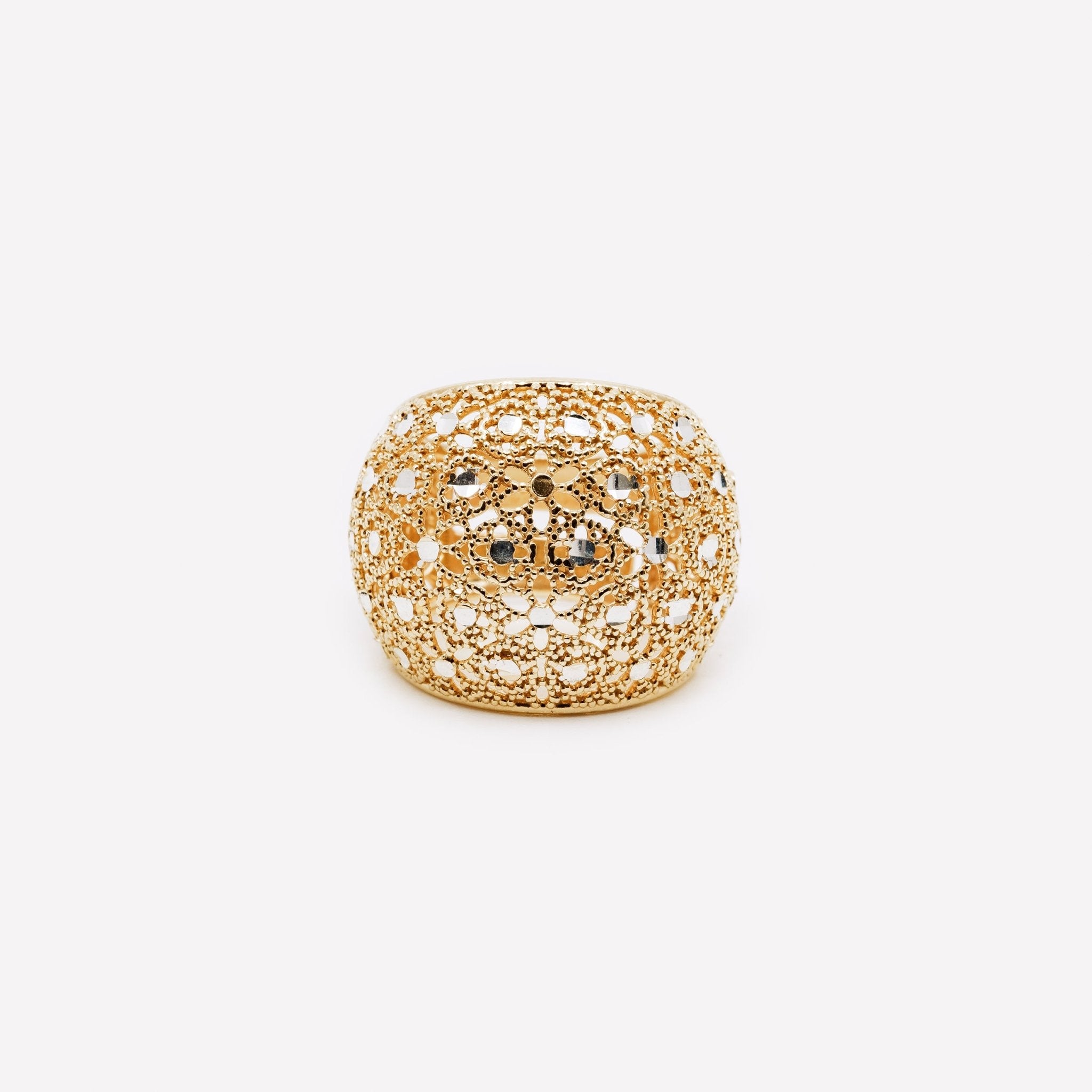 ANELLO GRANDE REGOLABILE FILIGRANA ARGENTO 925 - MINA MINA