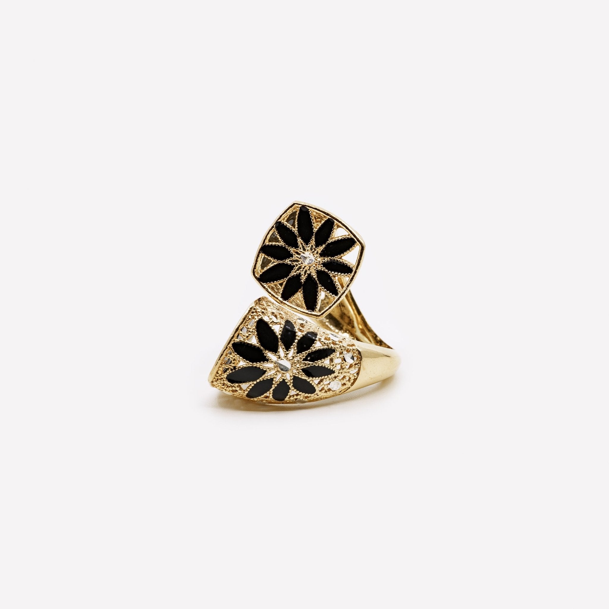 ANELLO MARGHERITA GRANDE REGOLABILE FILIGRANA ARGENTO 925 - MINA MINA