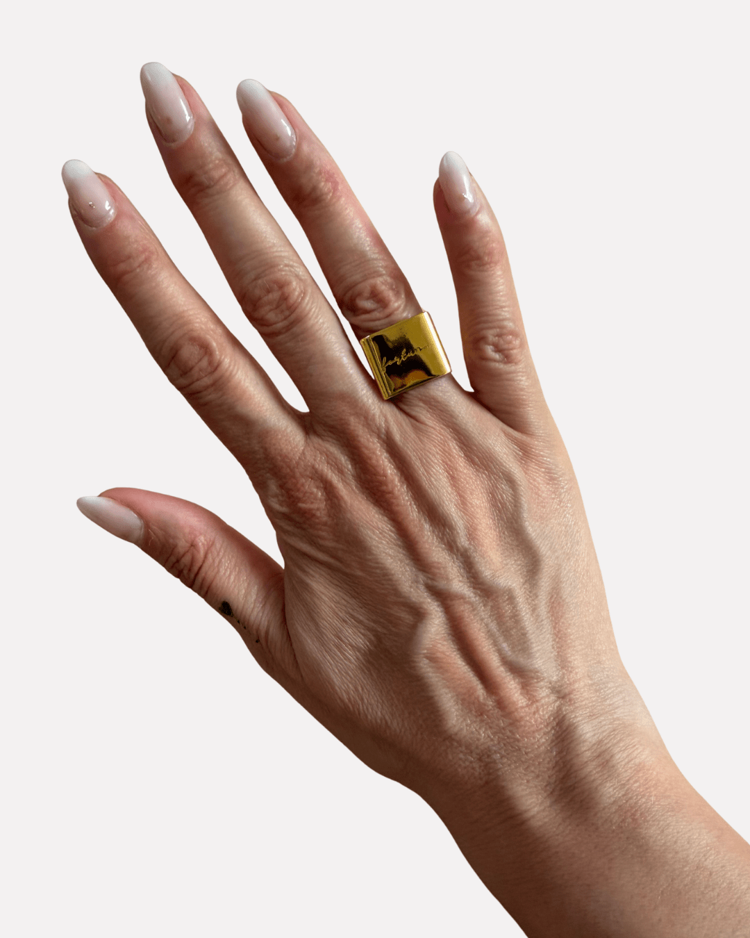 ANELLO REGOLABILE IN OTTONE MANIFESTING - MINA MINA