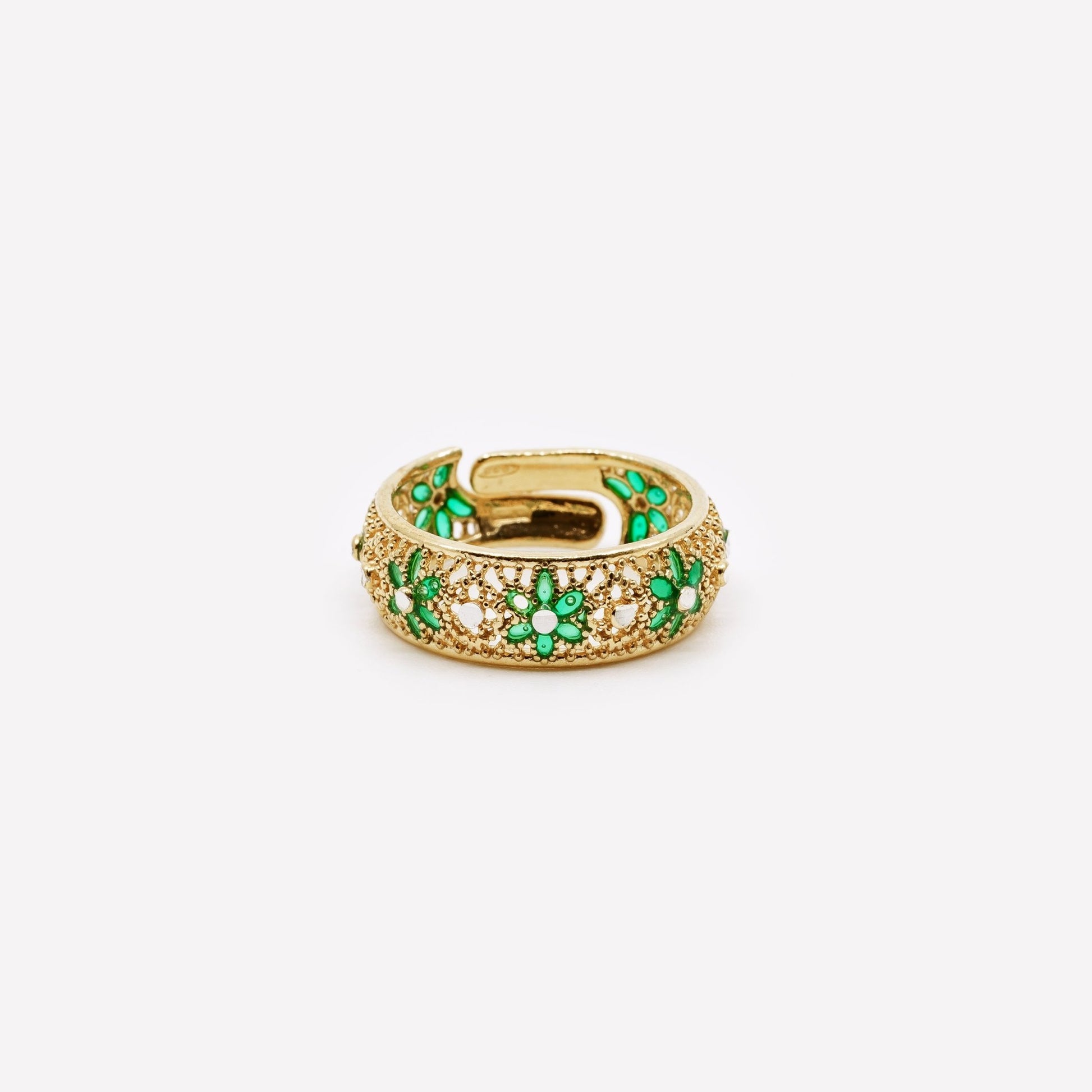 ANELLO REGOLABILE TENDENZA FILIGRANA ARGENTO 925 - MINA MINA