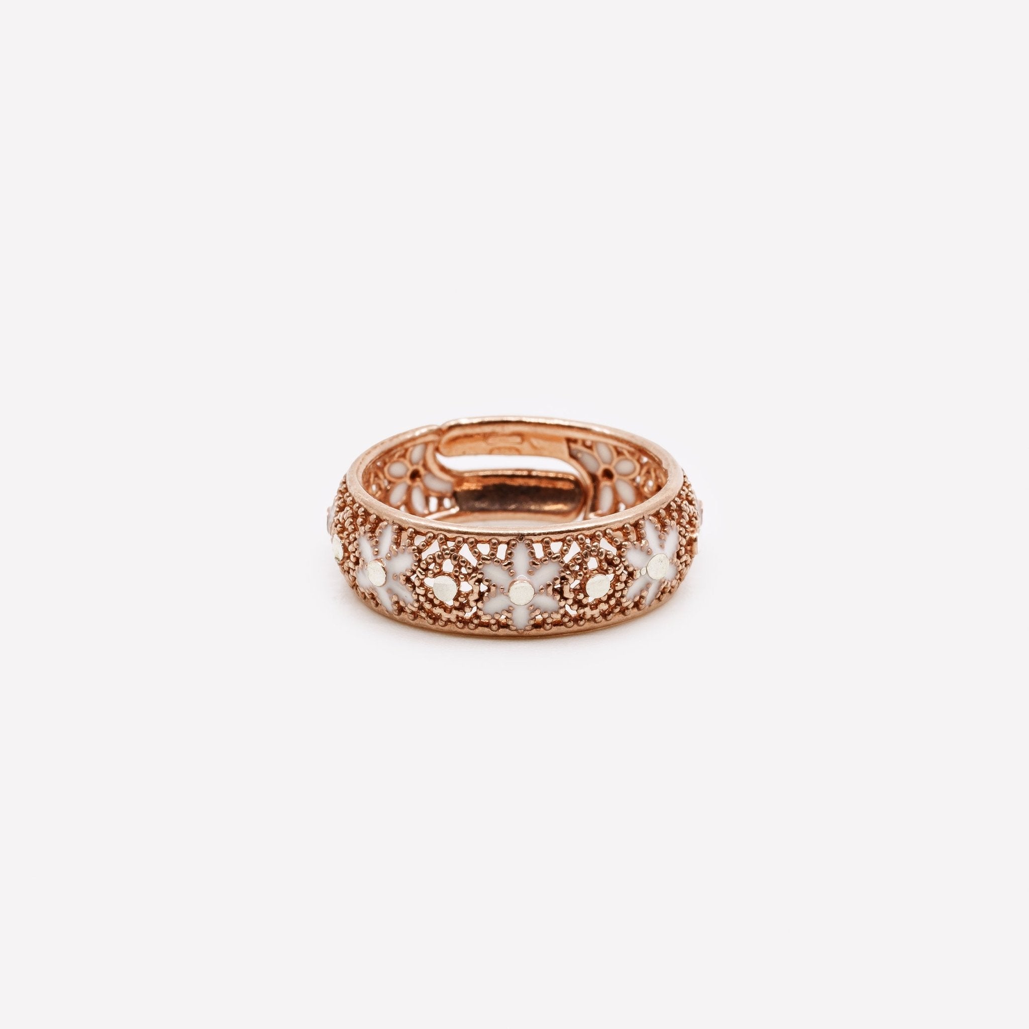 ANELLO REGOLABILE TENDENZA FILIGRANA ARGENTO 925 - MINA MINA
