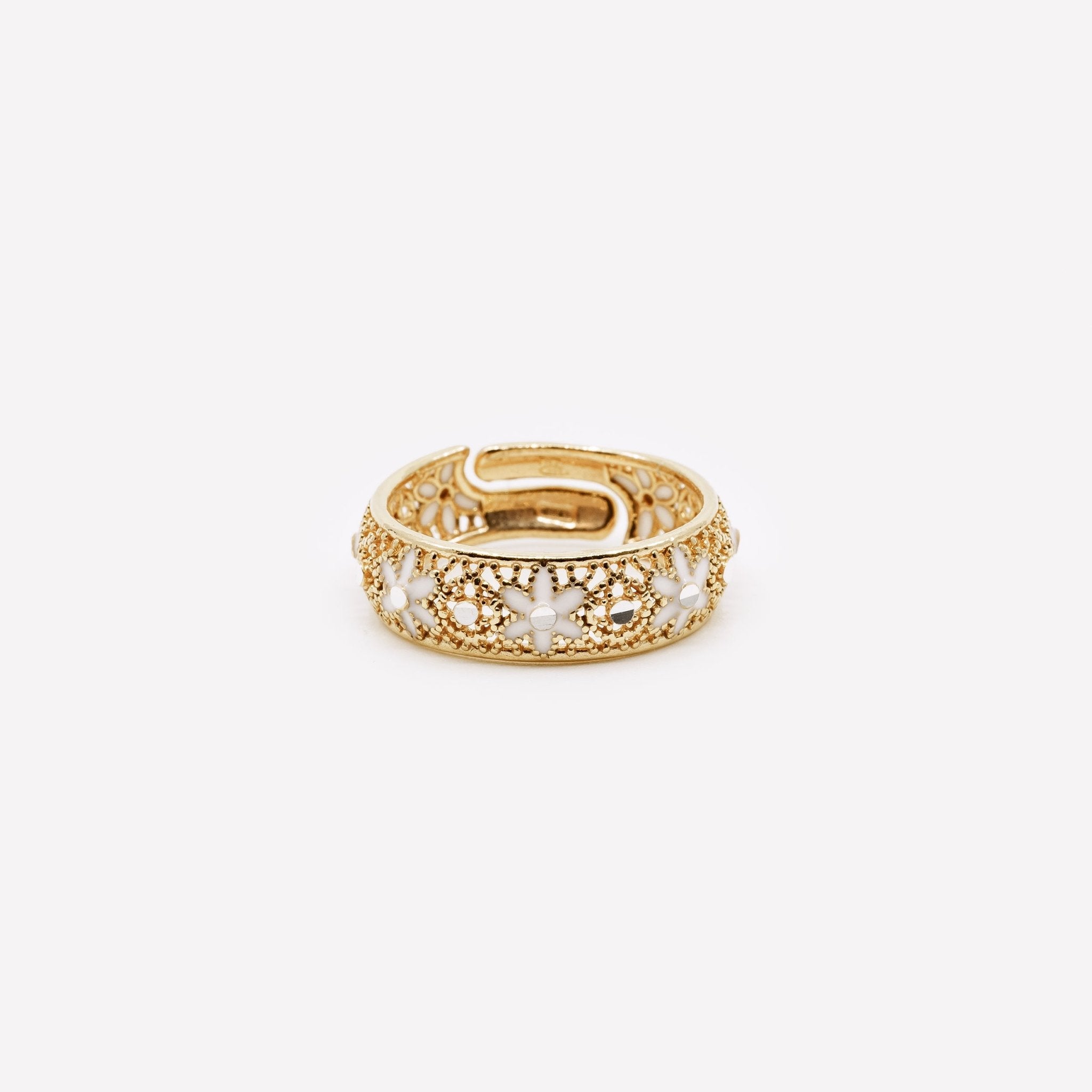 ANELLO REGOLABILE TENDENZA FILIGRANA ARGENTO 925 - MINA MINA