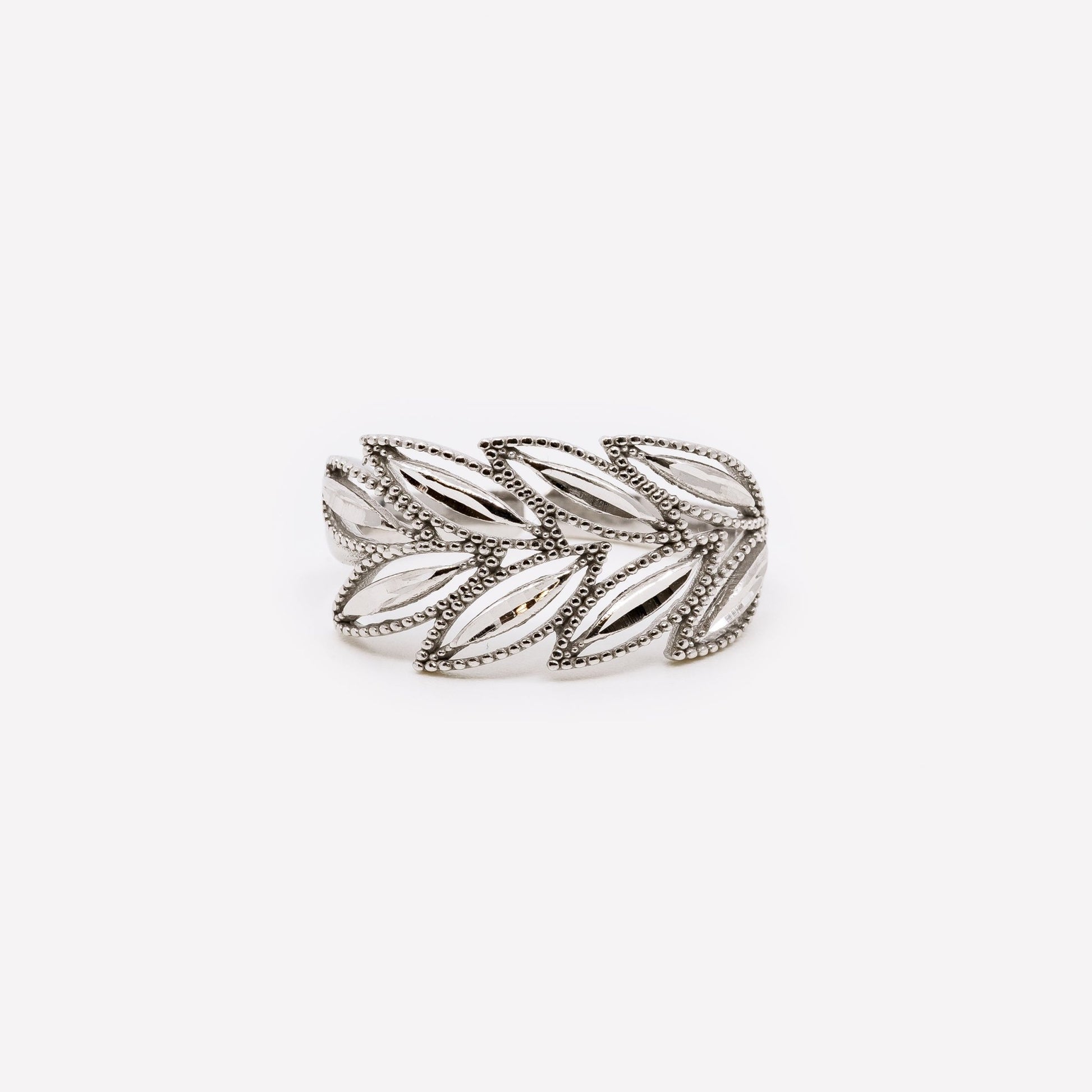 ANELLO SPIGA REGOLABILE FILIGRANA ARGENTO 925 - MINA MINA