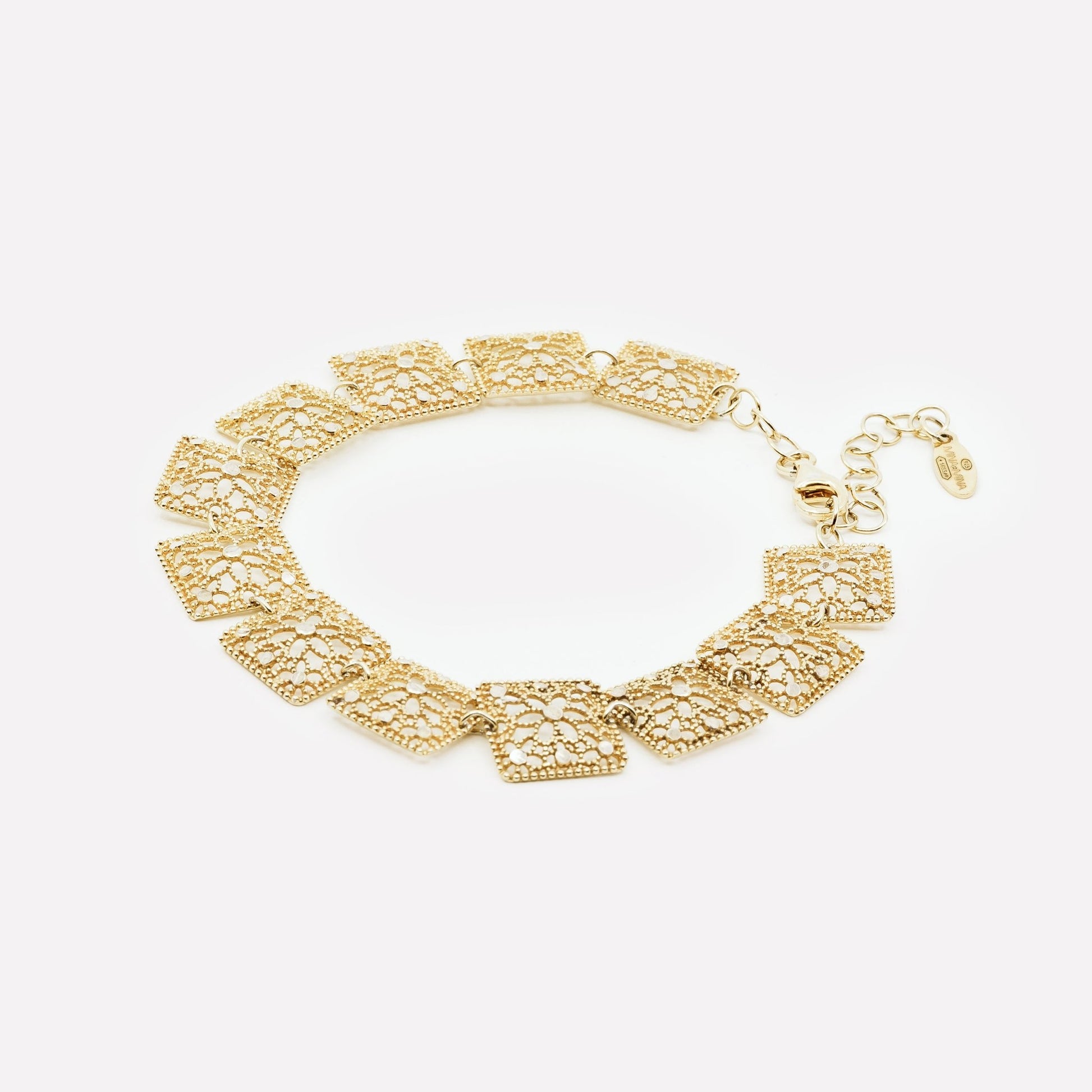 BRACCIALE GEOMETRICO FILIGRANA ARGENTO 925 - MINA MINA