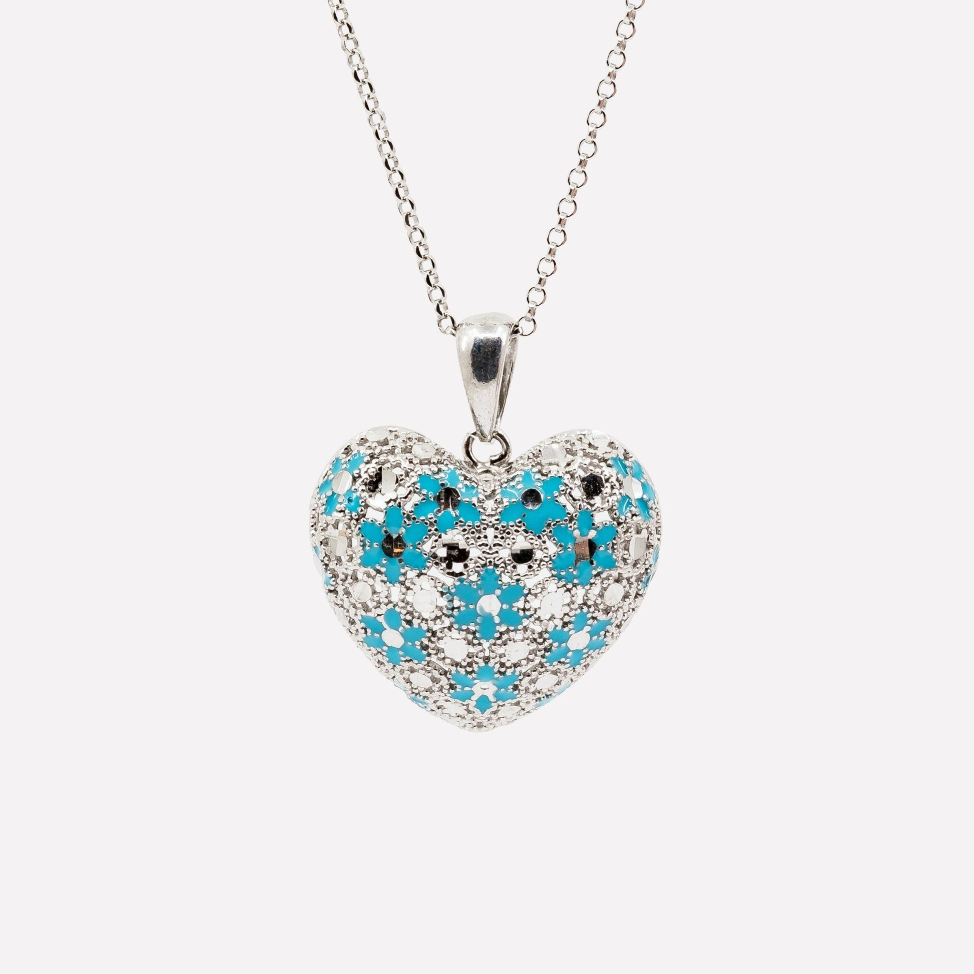 COLLANA CUORE FILIGRANA ARGENTO 925 - MINA MINA