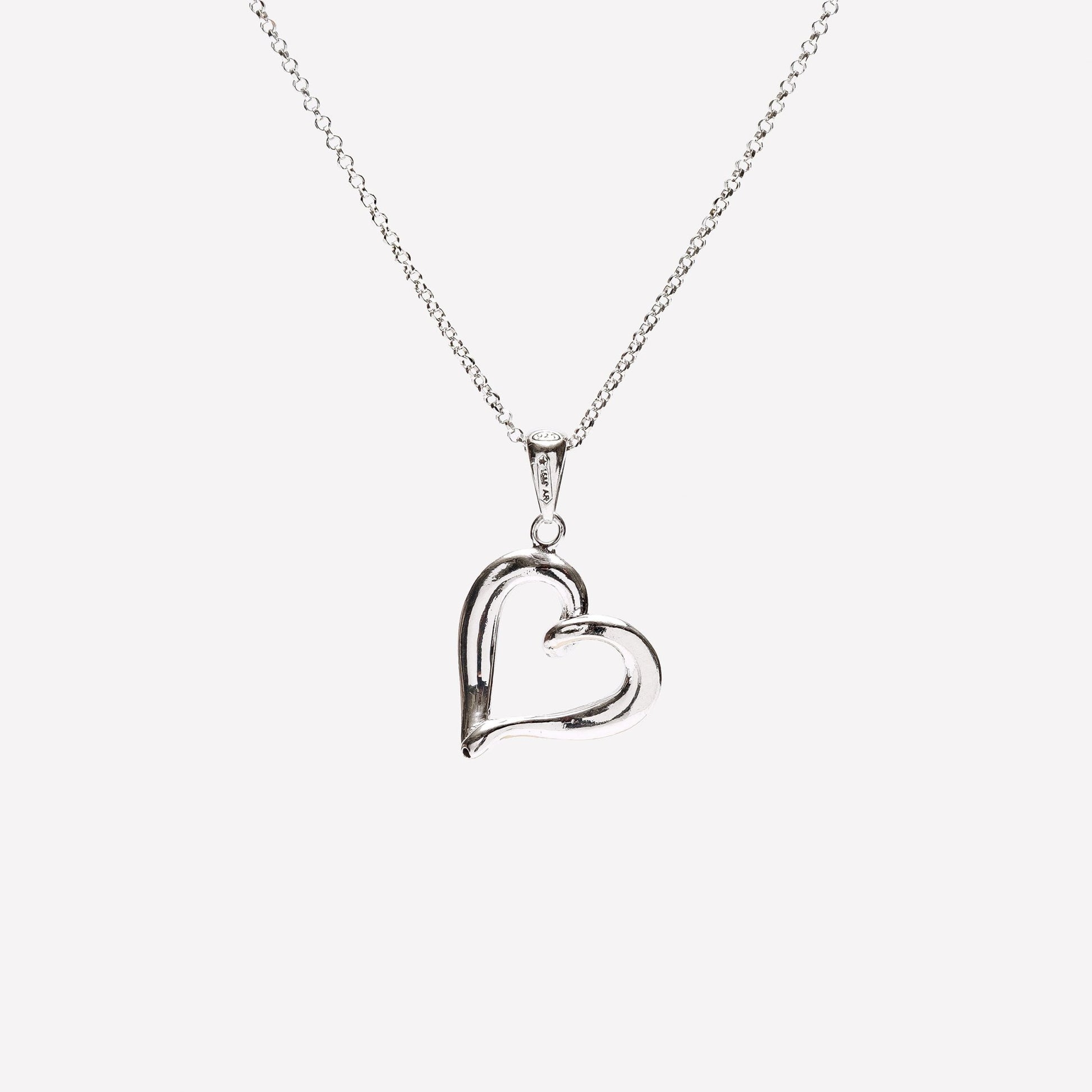 COLLANA CUORE MINIMAL ARGENTO 925 - MINA MINA