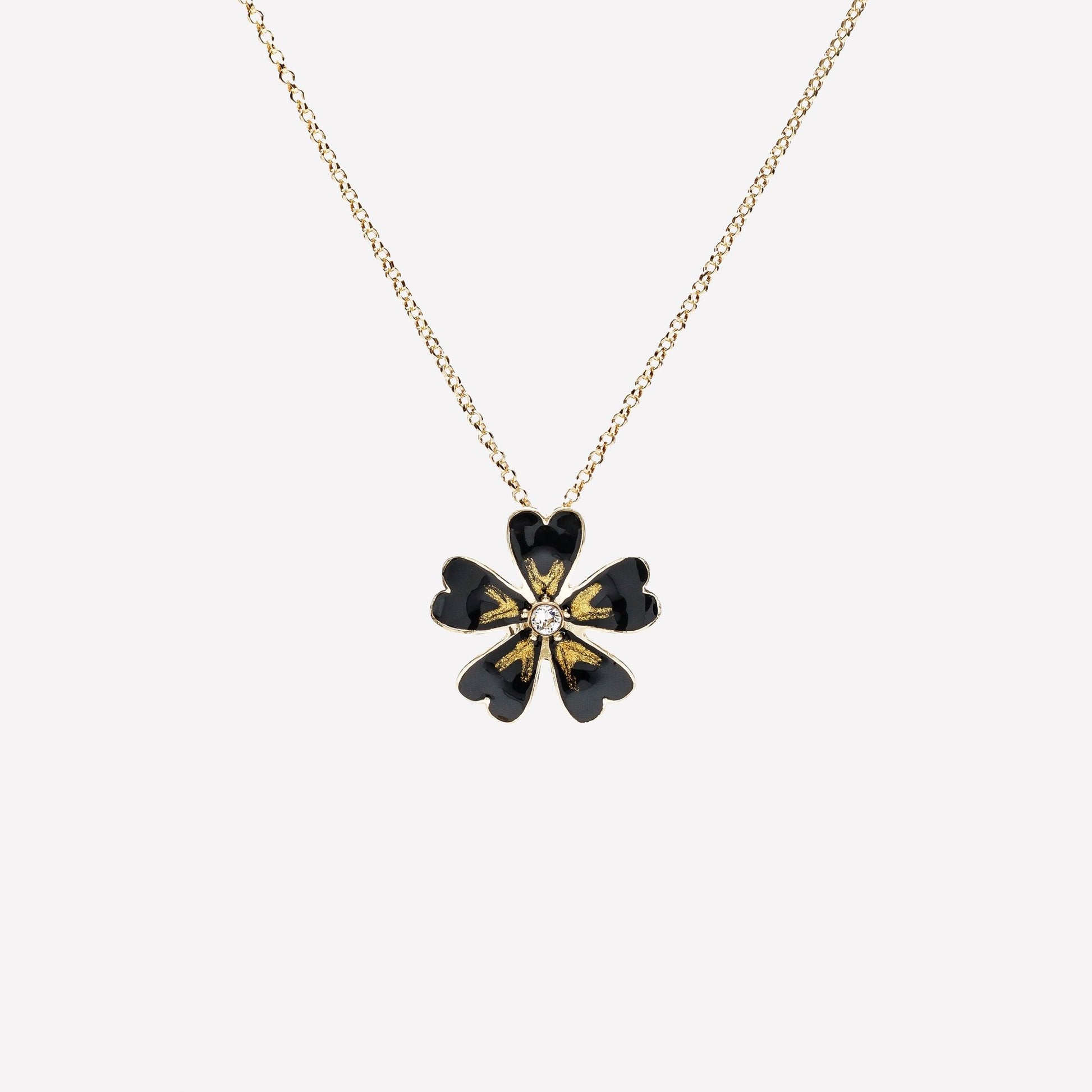 COLLANA FIORE SMALTATO ARGENTO 925 - MINA MINA