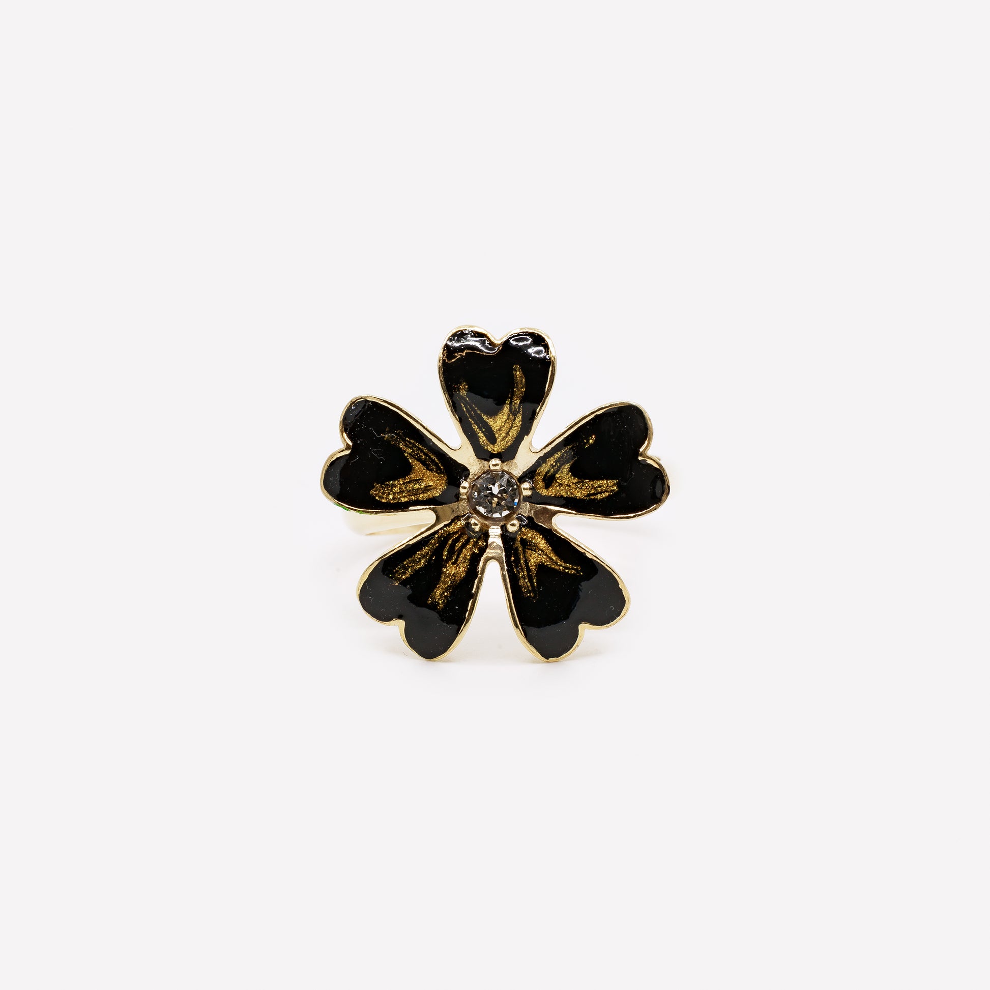 ANELLO PETALO CUORE IN ARGENTO 925